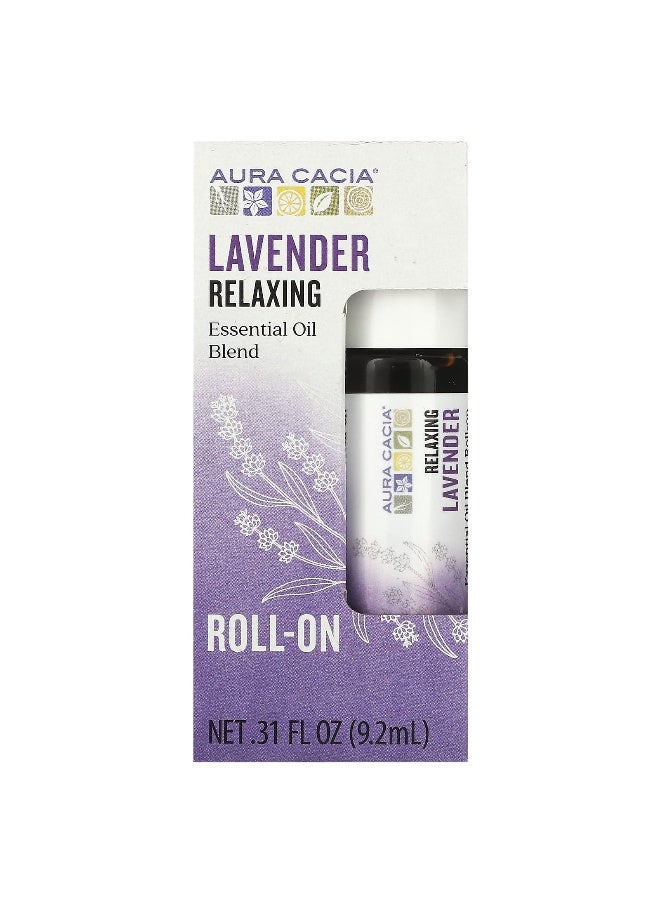 Aura Cacia, Essential Oil Blend, Soothing Roll-On, Lavender, 0.31 fl oz (9.2 ml) - Image 2