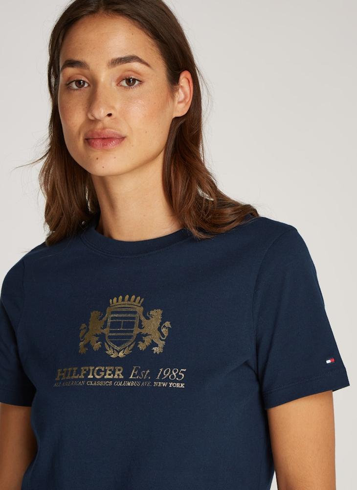 TOMMY HILFIGER - Crew Neck Graphic T-Shirt - Image 1
