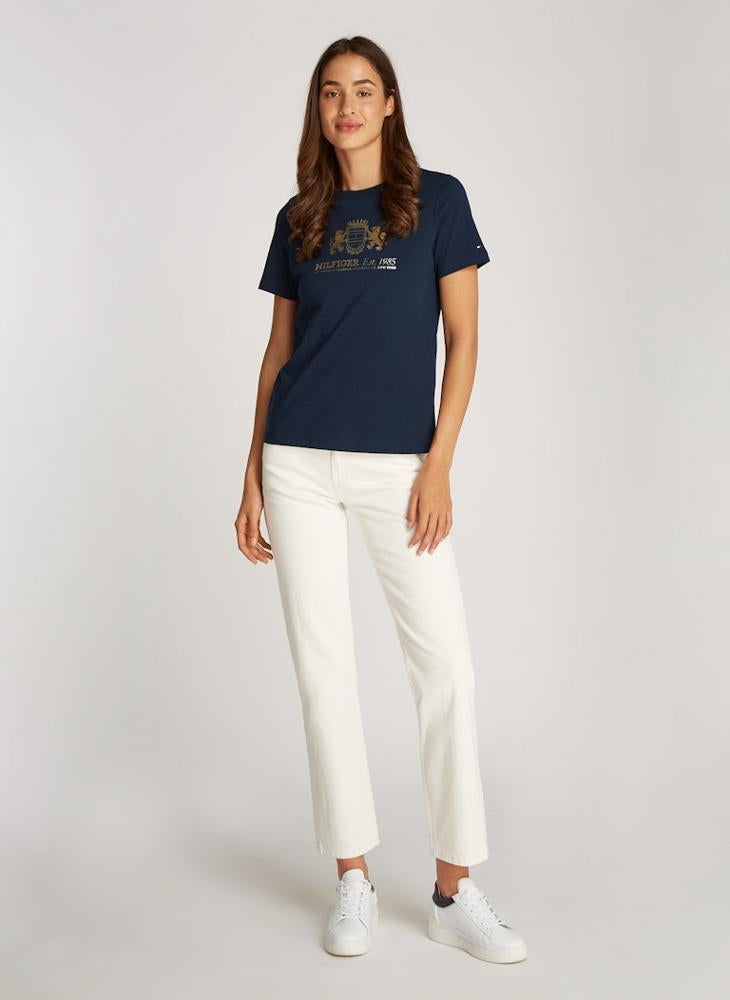 TOMMY HILFIGER - Crew Neck Graphic T-Shirt - Image 1