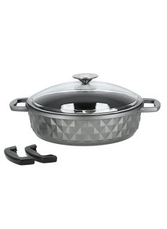 ALBERTO 7 Piece Granite Cookware Set With Glass Cove  - Image 3