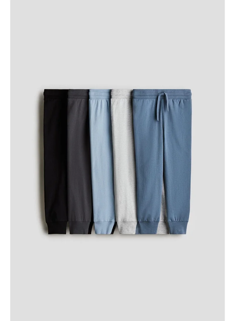H&M 5-pack cotton jersey joggers