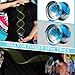 FETESNICE Professional Finger Spin Yoyo FS23 Metal Trick YoYo Dual Purpose ResponsiveUnresponsive Yoyo for All Skill Levels Fingerspin Yoyo Design with Yoyo Accessory KitBlack Blue Sliver - Image 4
