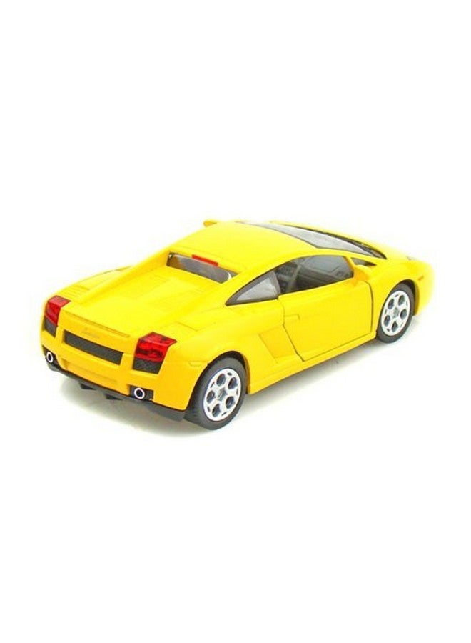 Kinsmart سيارة سباق معدنية مصغرة كينسمارت لامبورغيني غالاردو 1:32 باللون الأصفر - Image 2