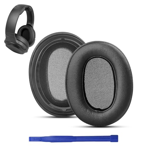 Street27® XB900N Earpads Cushion Compatible with Sony WH-XB900N, WH-CH710N Headphones, Ear Pads with Soft Protein Leather High-Density Noise Cancelling Memory Foam Replacement Earmuffs - Black - Image 1