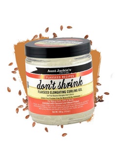 Aunt Jackie's Aunt Jackie's Flaxseed Recipes Don't Shrink Elongating Hair Curling Gel for Natural Curls, Coils and Waves, Helps Prevent Dryness and Flaking, 15 oz  - Image 2