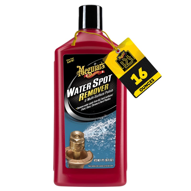 Meguiar's مزيل بقع الماء من ميغوايرز - مزيل بقع الماء الثقيل للسيارات - إزالة بقع الماء وتلميع الطلاء اللامع مع تركيبة آمنة متعددة الاستخدامات 16 أونصة - Image 3