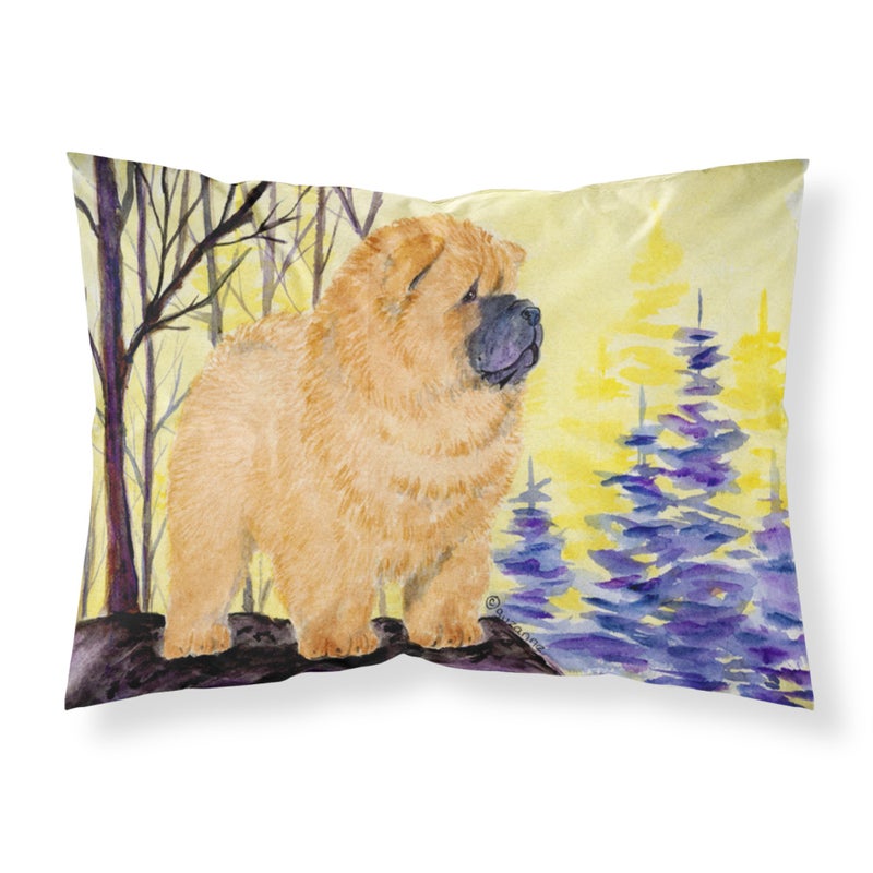 ""Caroline's Treasures SS8603PILLOWCASE Chow الرطوبة فتل النسيج القياسية وسادة كبيرة متعددة الألوان""