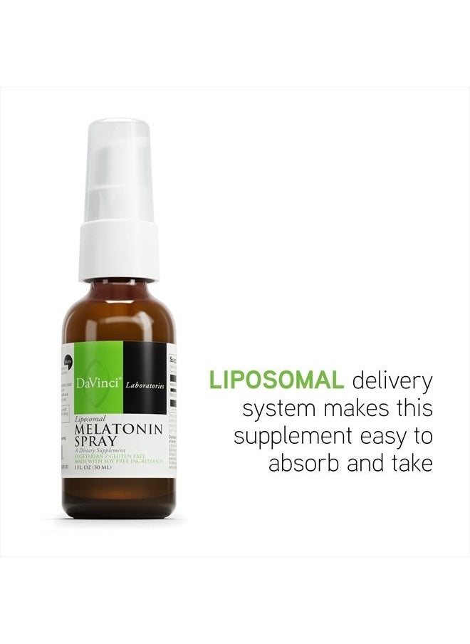 Davinci DaVinci Labs Liposomal Melatonin Spray - Dietary Supplement for Restful Sleep, Menopause and Immune Support* - with 3mg Melatonin per Serving - Gluten-Free - Vegetarian - 30 ml  - Image 5