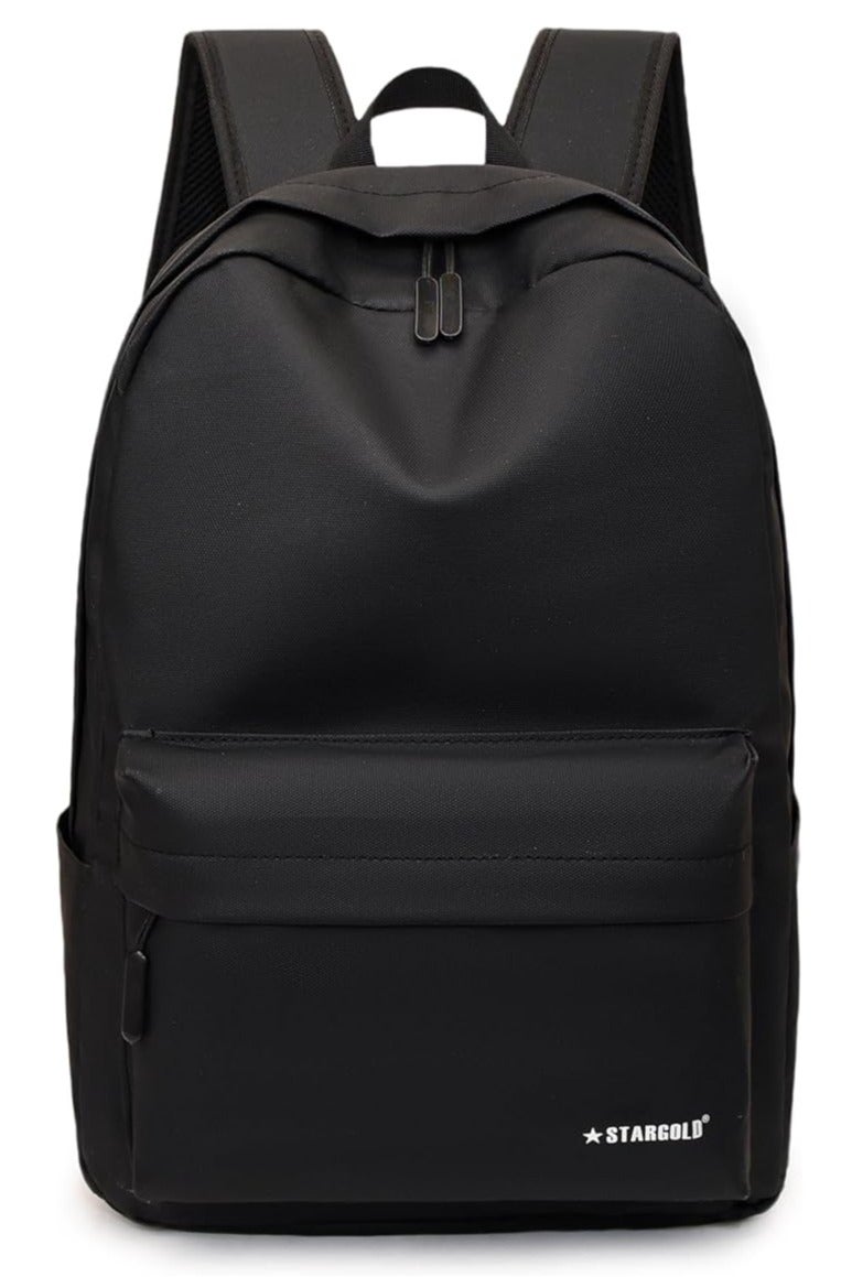 ستارجولد حقيبة ظهر 2 في 1، حقيبة ظهر للكمبيوتر المحمول مقاس 17 بوصة، مع حقيبة خصر مقاس 5 بوصات، حقائب ظهر مدرسية للأولاد والبنات المراهقين، مقاومة للماء وبطانة من الفوم - (17 بوصة + 5 بوصات - أسود) - Image 1
