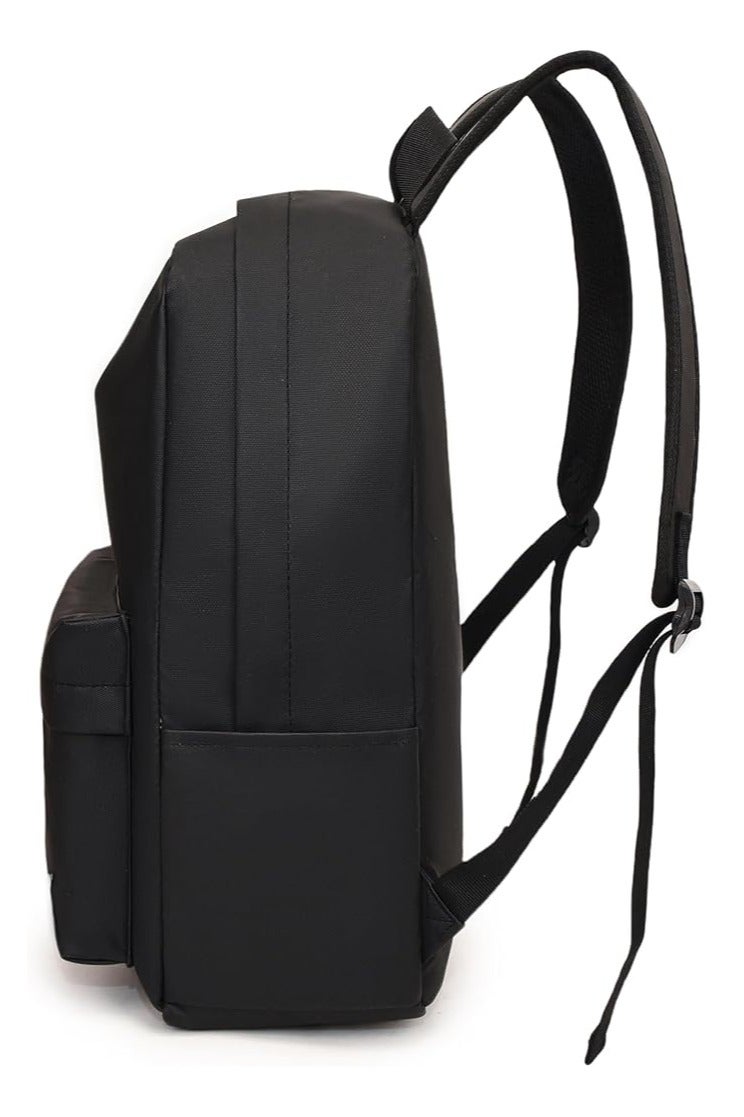 ستارجولد حقيبة ظهر 2 في 1، حقيبة ظهر للكمبيوتر المحمول مقاس 17 بوصة، مع حقيبة خصر مقاس 5 بوصات، حقائب ظهر مدرسية للأولاد والبنات المراهقين، مقاومة للماء وبطانة من الفوم - (17 بوصة + 5 بوصات - أسود) - Image 2