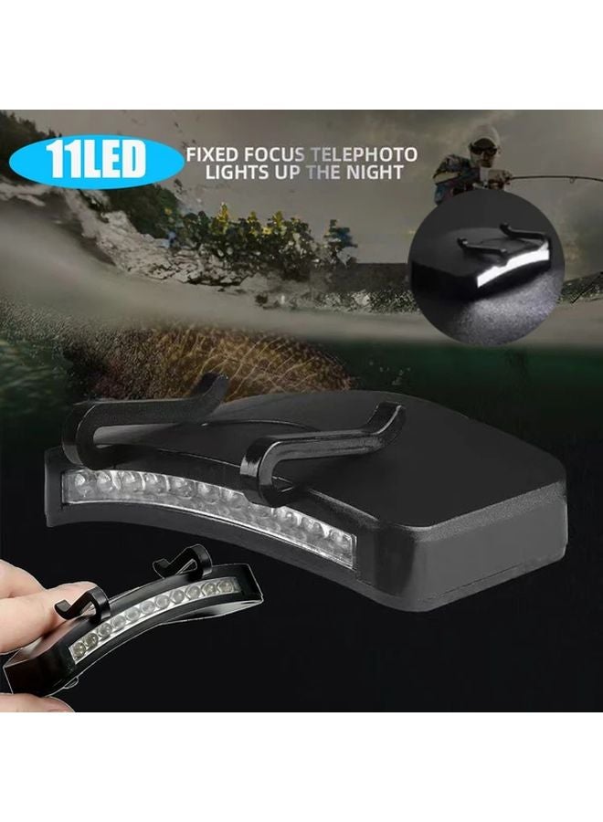 Black LED Headlamp for Outdoor Camping Fishing Hunting Bright Lightweight Adjustable Strap - Image 3