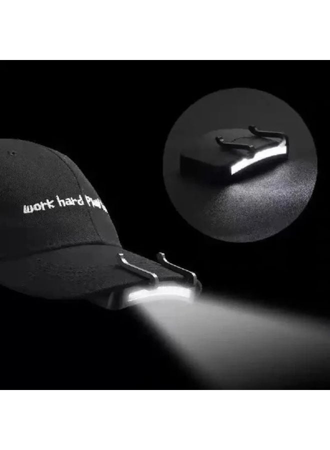 Black LED Headlamp for Outdoor Camping Fishing Hunting Bright Lightweight Adjustable Strap - Image 5