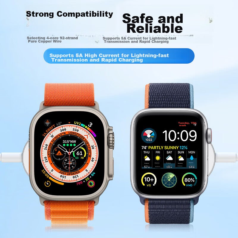 KOVOL Compatible with Apple Watch Charger Cable, Wireless Magnetic Charging Dock for IWatch, Suitable for Apple Watch S11/10/9/8/7/6/5/4/3/SE/Ultra - Image 2