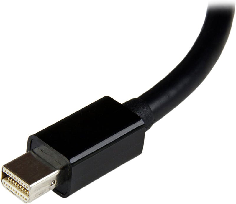 Piplus محول Pi Mini DisplayPort إلى DVI، كابل محول Mini DP Display Port إلى DVI ذكر إلى أنثى (متوافق مع Thunderbolt و Thunderbolt 2) - أسود - Image 2