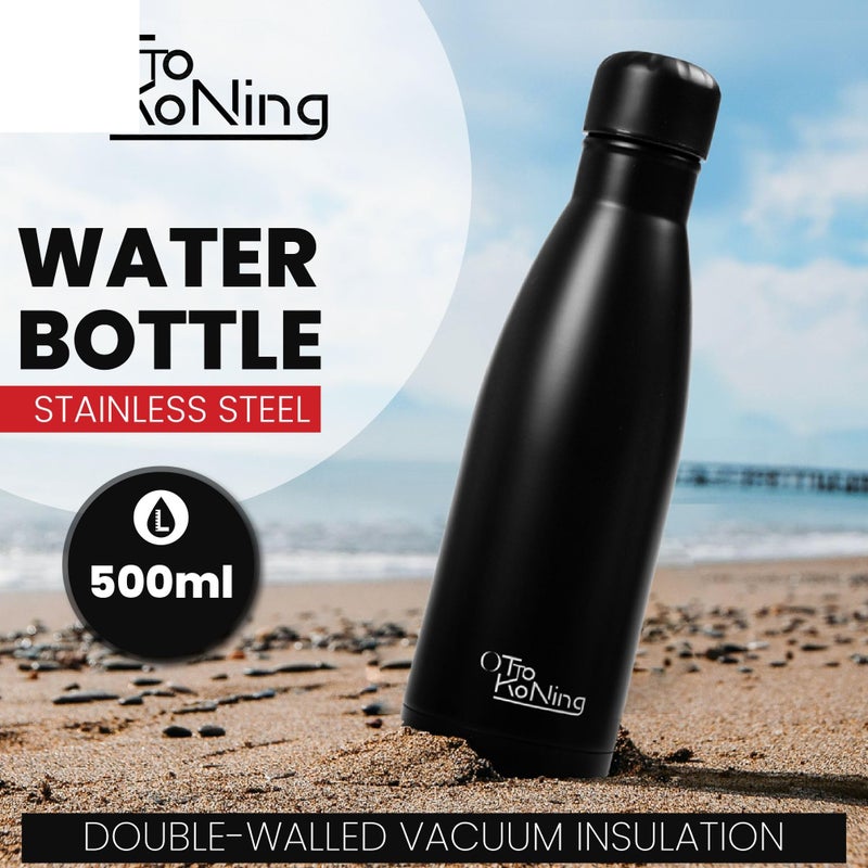 OTTO KONING Water Bottle 500ml Insulated Stainless Steel Flask - Image 2