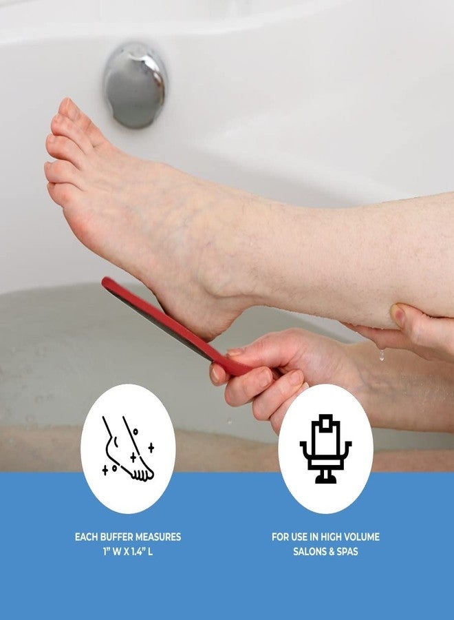 ForPro Professional Collection Red Panda Foot File, 60/100 Grit, Double-Sided Pedicure File for Feet and Heels, 10.5” L (Pack of 6) - Image 4