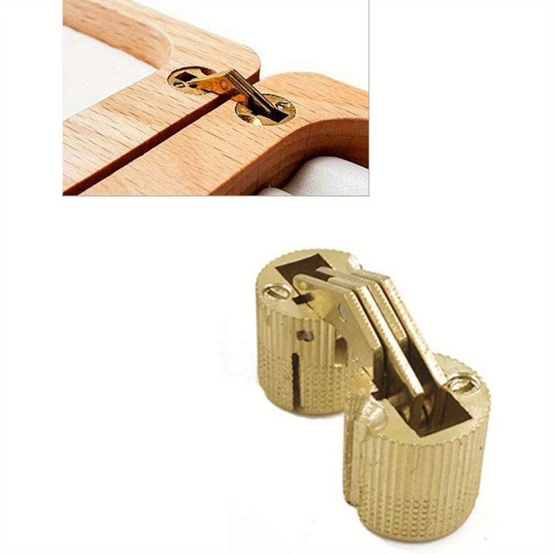 Set Of 6 Modern Minimalist Concealed Cabinet Hinges For 180 Degree Opening - Image 5