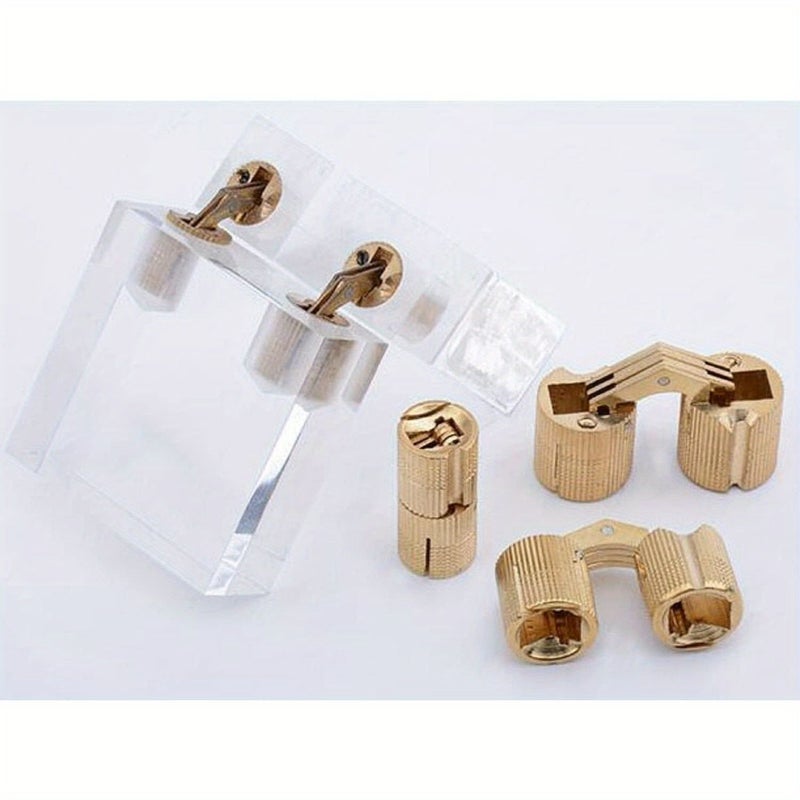 Set Of 6 Modern Minimalist Concealed Cabinet Hinges For 180 Degree Opening - Image 4