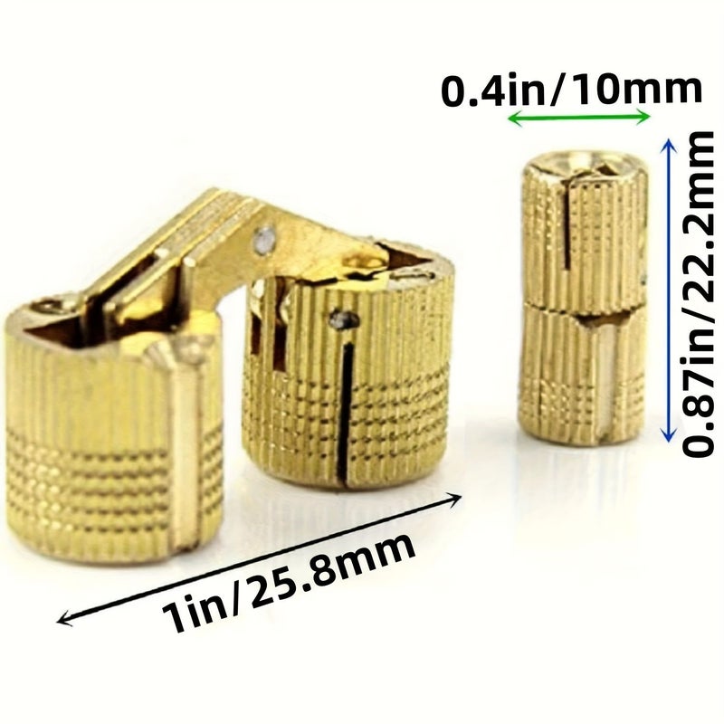 Set Of 6 Modern Minimalist Concealed Cabinet Hinges For 180 Degree Opening - Image 2