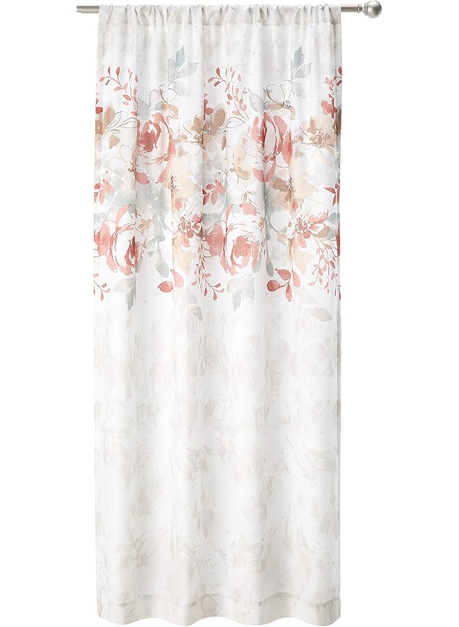 إيروريكس ستارة مفردة بطبعة زهور مائية مع جيب قضيب 84 بوصة من Spice - Image 1