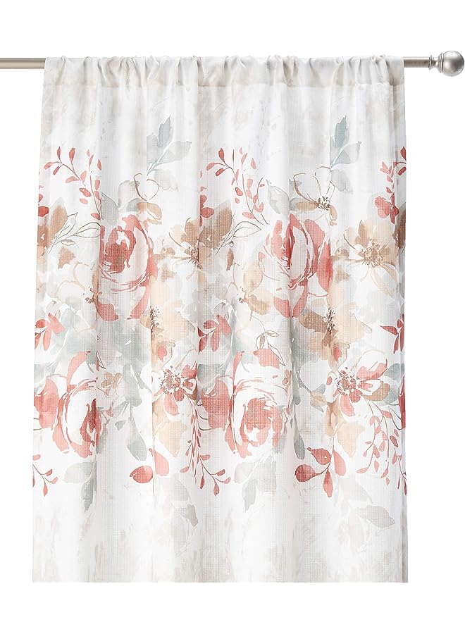 إيروريكس ستارة مفردة بطبعة زهور مائية مع جيب قضيب 84 بوصة من Spice - Image 2