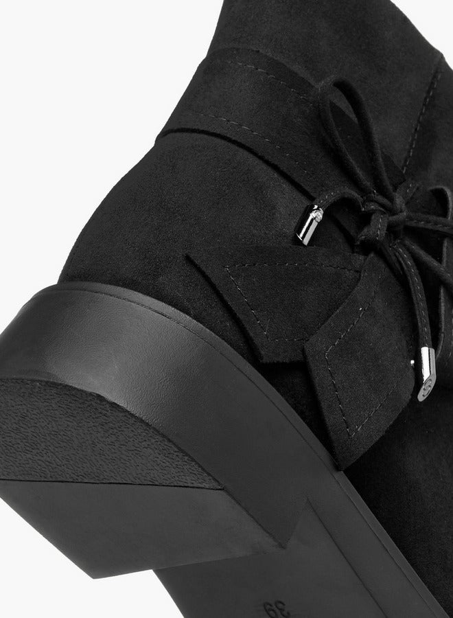 Celeste Women's Bow Accent Ankle Boots with Zip Closure - Image 5