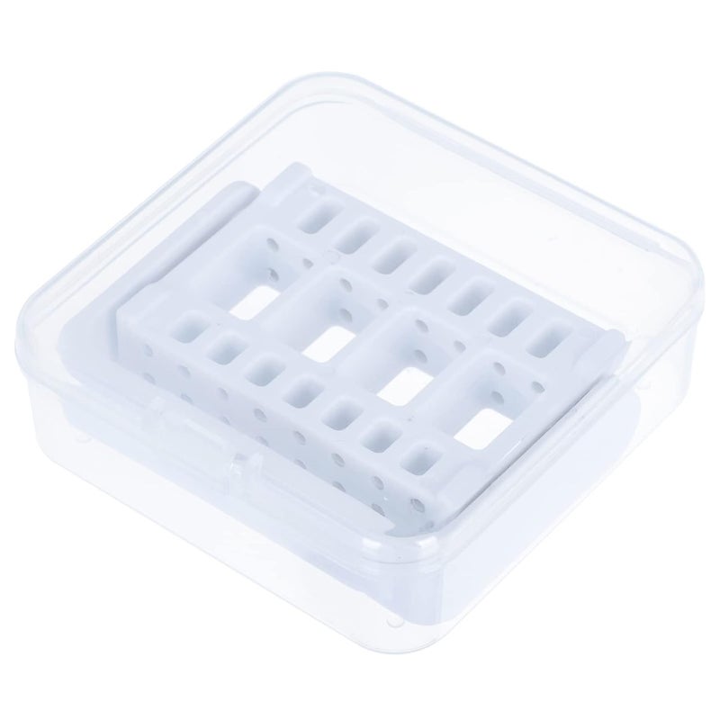 Beaupretty Nail Drill Bit Holder Box Nail File Organizer Grinding Socket Storage Case Home Nail Salon Use 