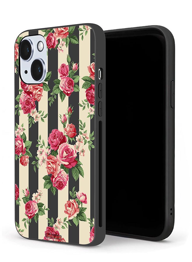 Tolwak Apple iPhone 14 Protective Case Roses Pattern - Image 1