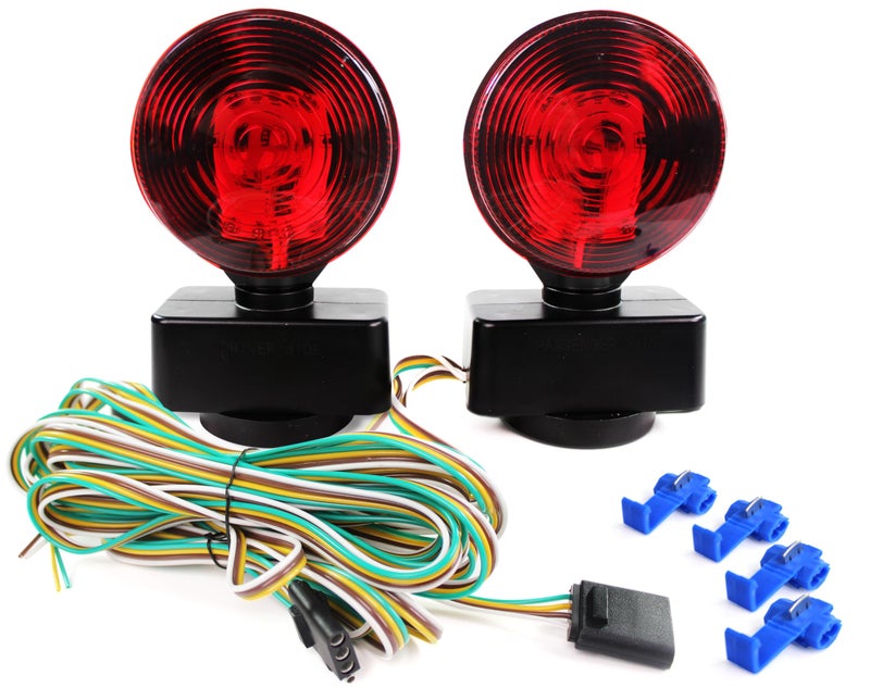 MAXXHAUL 50871 Magnetic ONE LED Trailer Tail Towing Light Kit DOT Turn Brake Parking Lights for Truck RV Boat Car Bike Trailer - Image 5