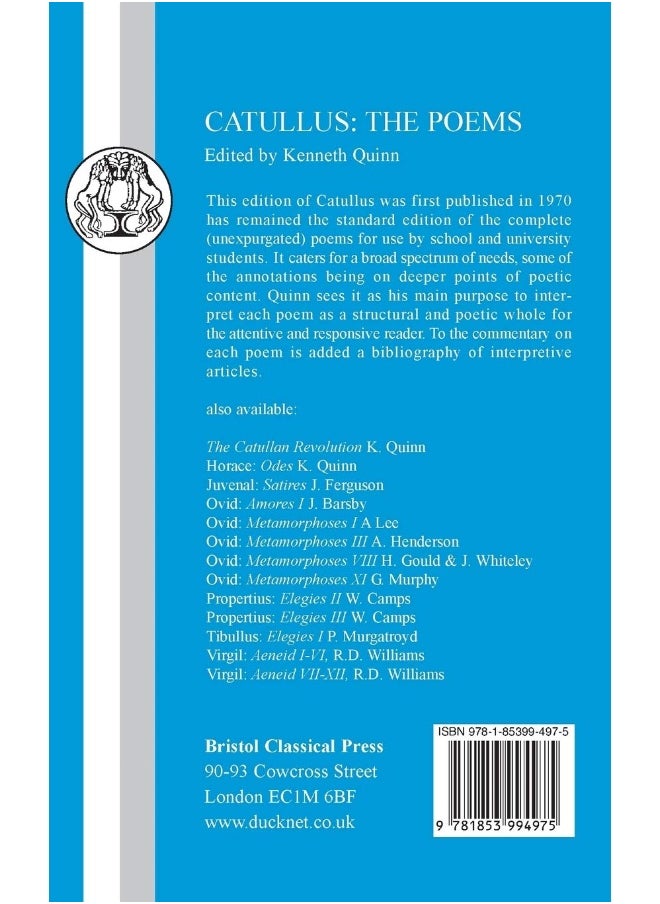 Bristol Classical Press Catullus: Poems  - Image 2