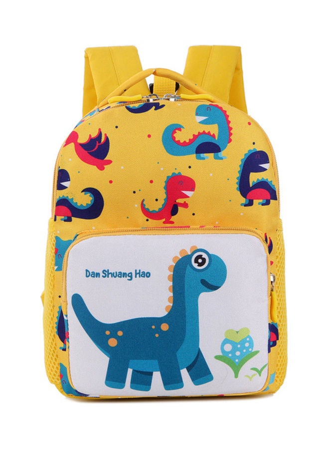 NIBEMINENT Children Cartoon Anti-lost Zipper Closure Backpack School Bag Pouch with Leash Yellow - Image 1