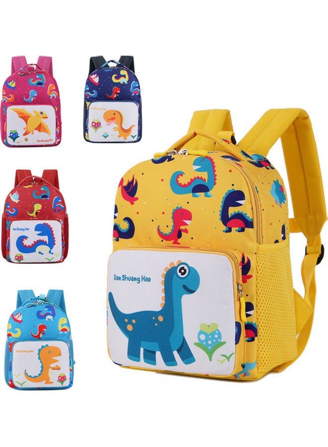 NIBEMINENT Children Cartoon Anti-lost Zipper Closure Backpack School Bag Pouch with Leash Yellow - Image 3