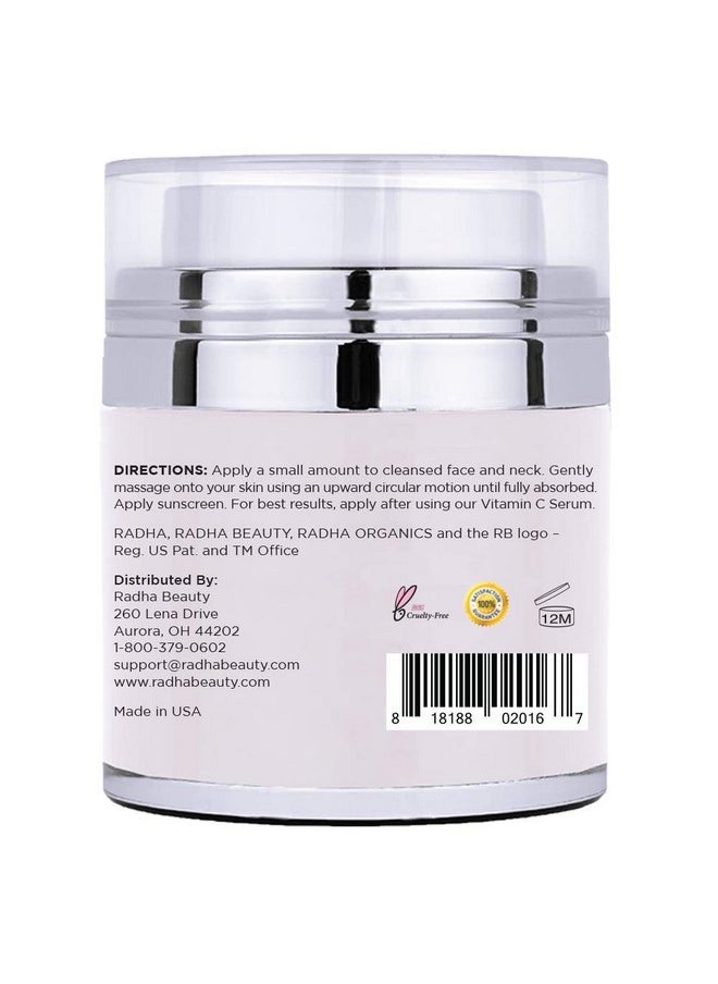 Radha beauty Radha Beauty Moisturizing Miracle Retinol Cream for Face - with 2.5% Retinol, Hyaluronic Acid, Vitamin E and Green Tea. Luxury Night and Day Anti-Aging Wrinkle Cream 1.7 fl oz.  - Image 4