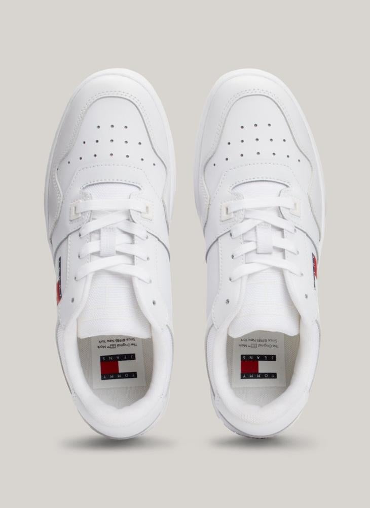 TOMMY JEANS - Retro Basket Low Top Sneakers - Image 1