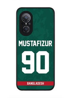 Rugged Black Edge Case for Huawei Nova 9 SE , Slim fit Soft Case Flexible thin Cover - Player Name - Mustafizur Rahman, Jersey Number- 90