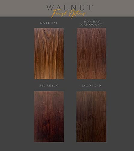 Vm decor Walnut Floating Shelves for Wall Set of 3 Floating Wall Shelves Home Decorations Wall Mounted Shelves Wide Panel for Living Room Bedroom Storage Bathroom Office Kitchen Set of 3 - Image 3