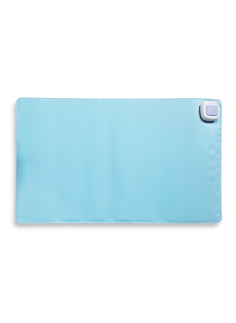 Generic Silicone Comfort Heating Pad good for office workers in winter, it applies the latest technology, with super safe flexible heating material to provide warmth and comfort, with final thickness of 3mm, double protection design, waterproof and leak-proof to ensure safe use, made of easy-to-clean silicone skin material Warm Handmade Table Mat - Blue  - Image 1