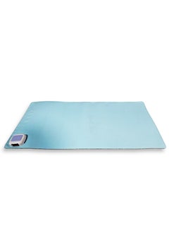 Generic Silicone Comfort Heating Pad good for office workers in winter, it applies the latest technology, with super safe flexible heating material to provide warmth and comfort, with final thickness of 3mm, double protection design, waterproof and leak-proof to ensure safe use, made of easy-to-clean silicone skin material Warm Handmade Table Mat - Blue  - Image 2