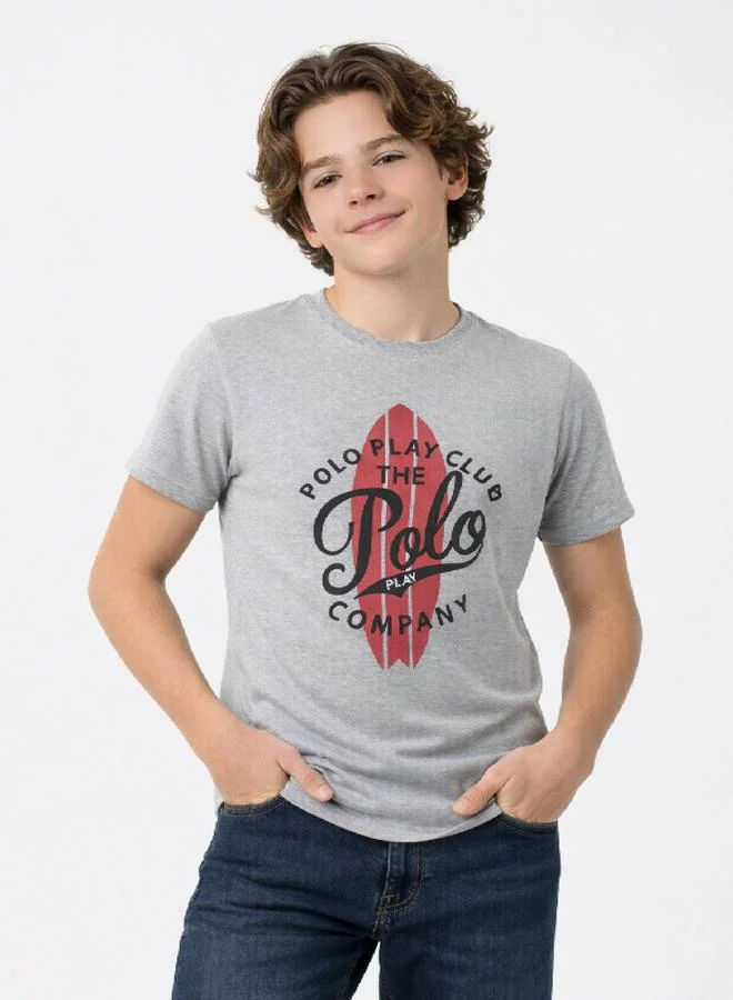 Polo Play Teen Boys Graphic Logo T-Shirt