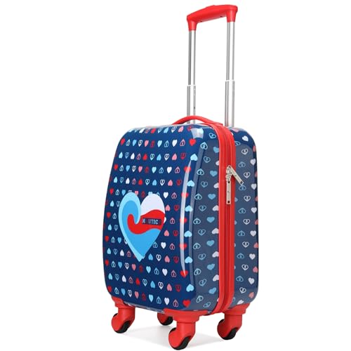 Nautica Kids Luggage - 18" Airline Approved Rolling Hardside Upright Carry-on Suitcase with Wheels (Nautica Peace) - Image 5