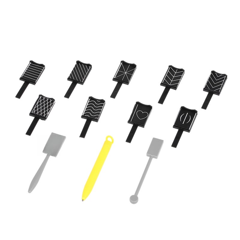 12 Pieces 3D Magnet Stick Set Magnetic Cat Eye Pen Drawing Vertical Stick For UV Gel Polish Magical Nail Tools - Image 1