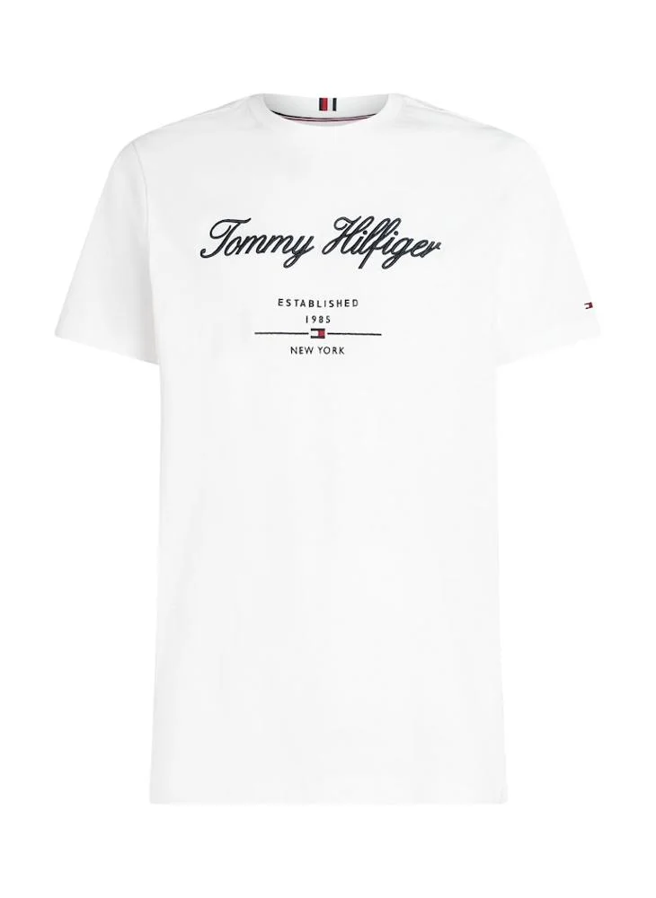 TOMMY HILFIGER Regular Fit T-Shirt With Script Logo