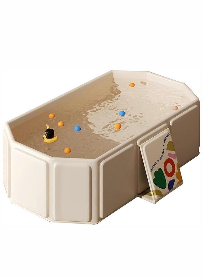 يوڠام حوض استحمام للأطفال قابل للطي من الرضع حتى سنّ الطفولة مع قاعدة مانعة للانزلاق – سهل التخزين ومثالي للمساحات الصغيرة - Image 1