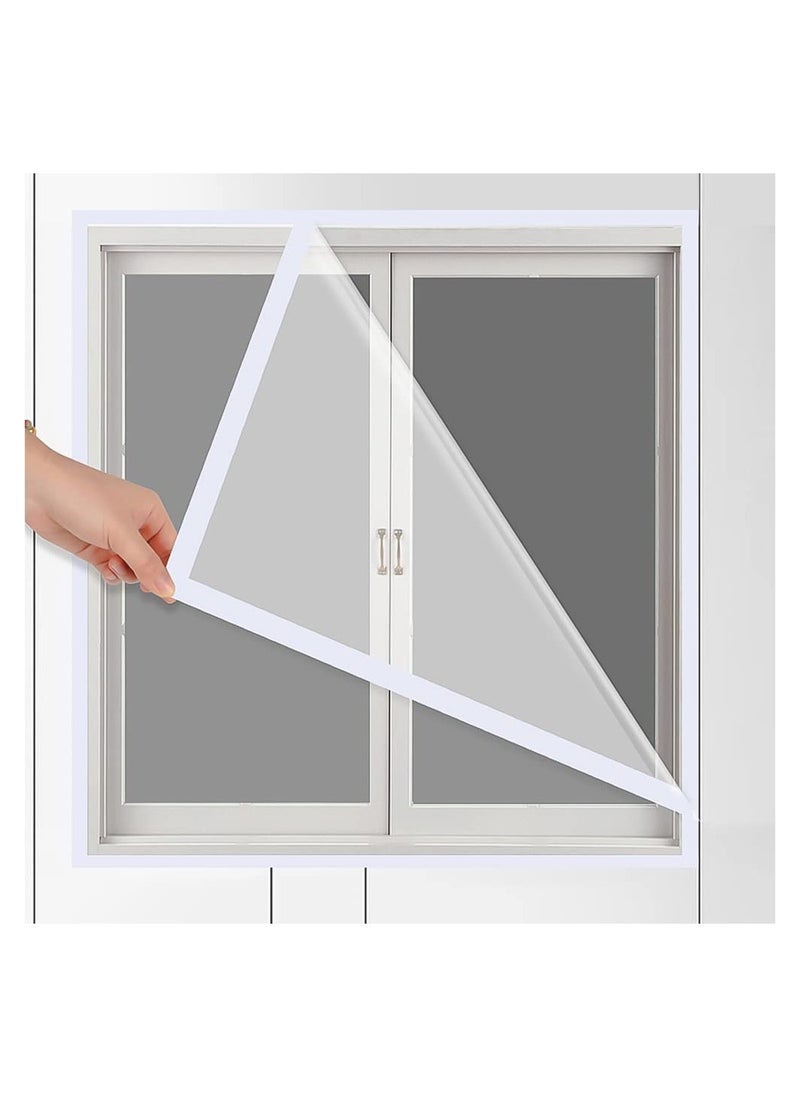 KASTWAVE - Window Transparent Insulation Film Kit, Window Cuttable Cold Protection Film, Hot Protection Film Window, Wind Proof Thickening Wrap (120x80cm) - Image 1
