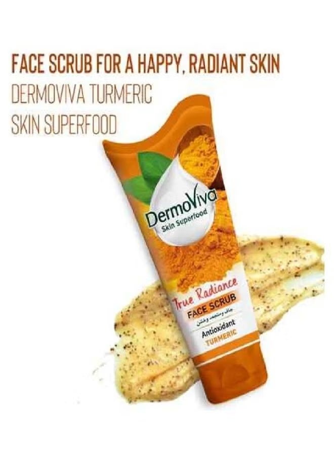 DermoViva True Radiance Turmeric Face Scrub 150ml - Image 4
