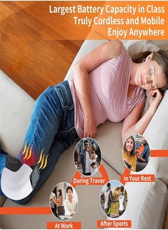 Generic Wireless Knee Massager, Infrared Heating and Vibration Knee Pain Relief for Swollen and Stiff Joints, Stretched Ligaments and Muscle Injuries  - Image 4