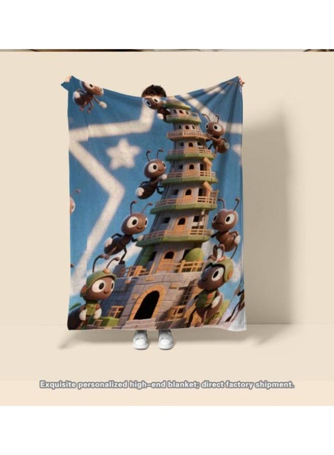 general Flannel thin blanket (warm and comfortable, suitable for sleep, gaming, dust removal and sandproof) 150cm*200cm - 1160 - Image 3