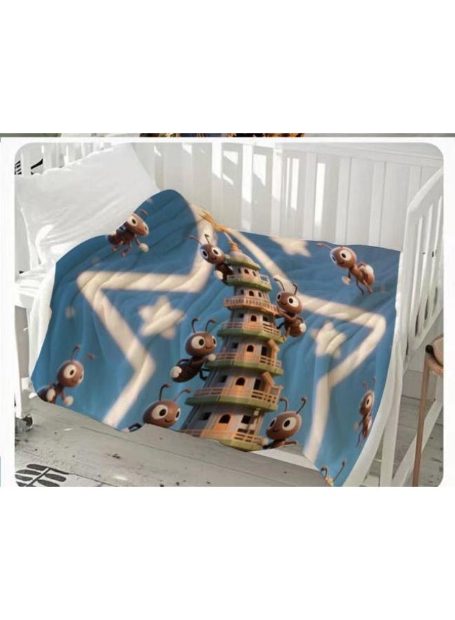 general Flannel thin blanket (warm and comfortable, suitable for sleep, gaming, dust removal and sandproof) 150cm*200cm - 1160 - Image 1