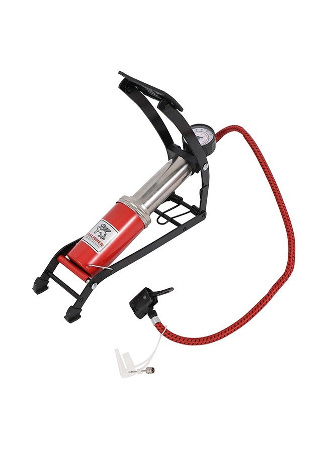 LAWAZIM Good Wheel Air Pump - Foot Operated, High-Pressure, Foldable Air Pump with Analog Gauge, Metal Cylinder, and Non-Slip Foot Pedal - for Bicycles, Car Tires, Sports Balls, and Inflatables - Image 3