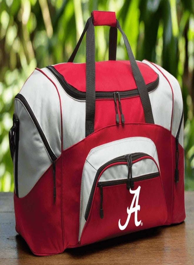 Broad Bay DELUXE Alabama Duffel Bag Alabama Gym Bag Large Size (Alabama A - Red) - Image 2